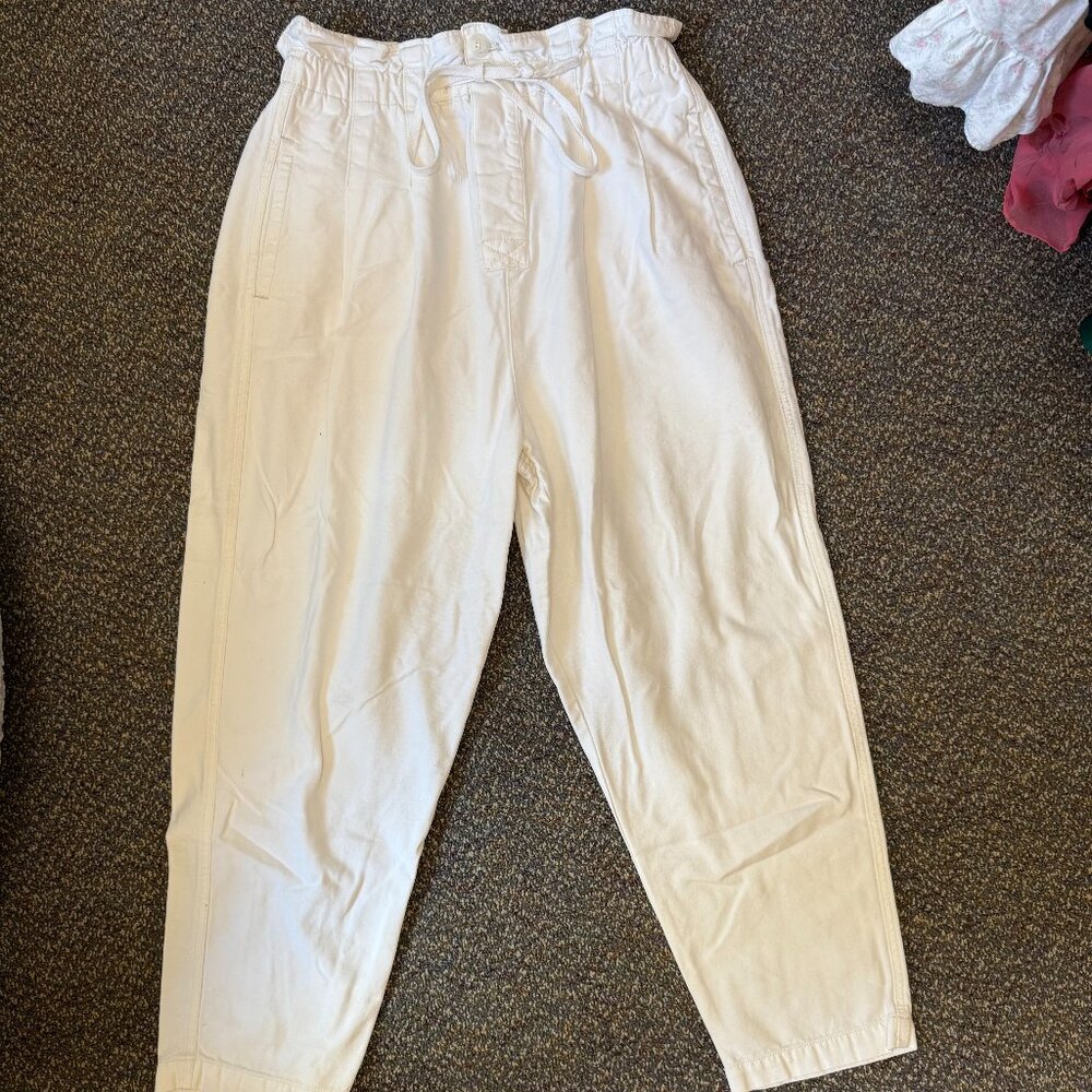 Free People Cream Trousers